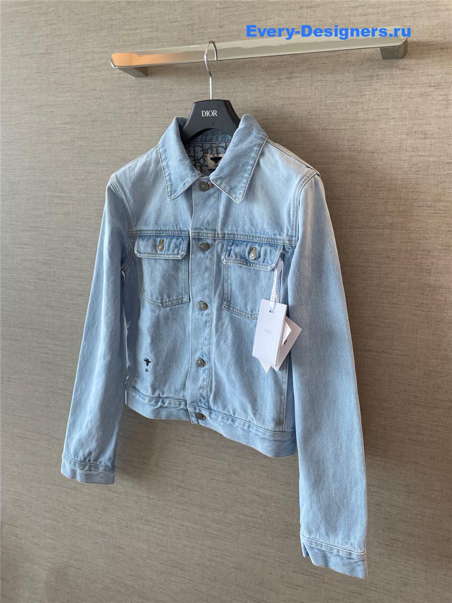 D10r D10riviera light blue stonewashed denim jacket