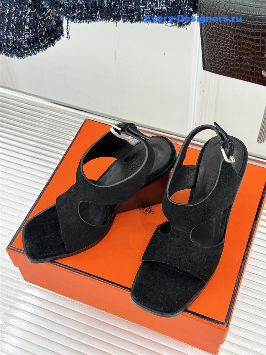 H**me5 kalya 100 black suede sandals
