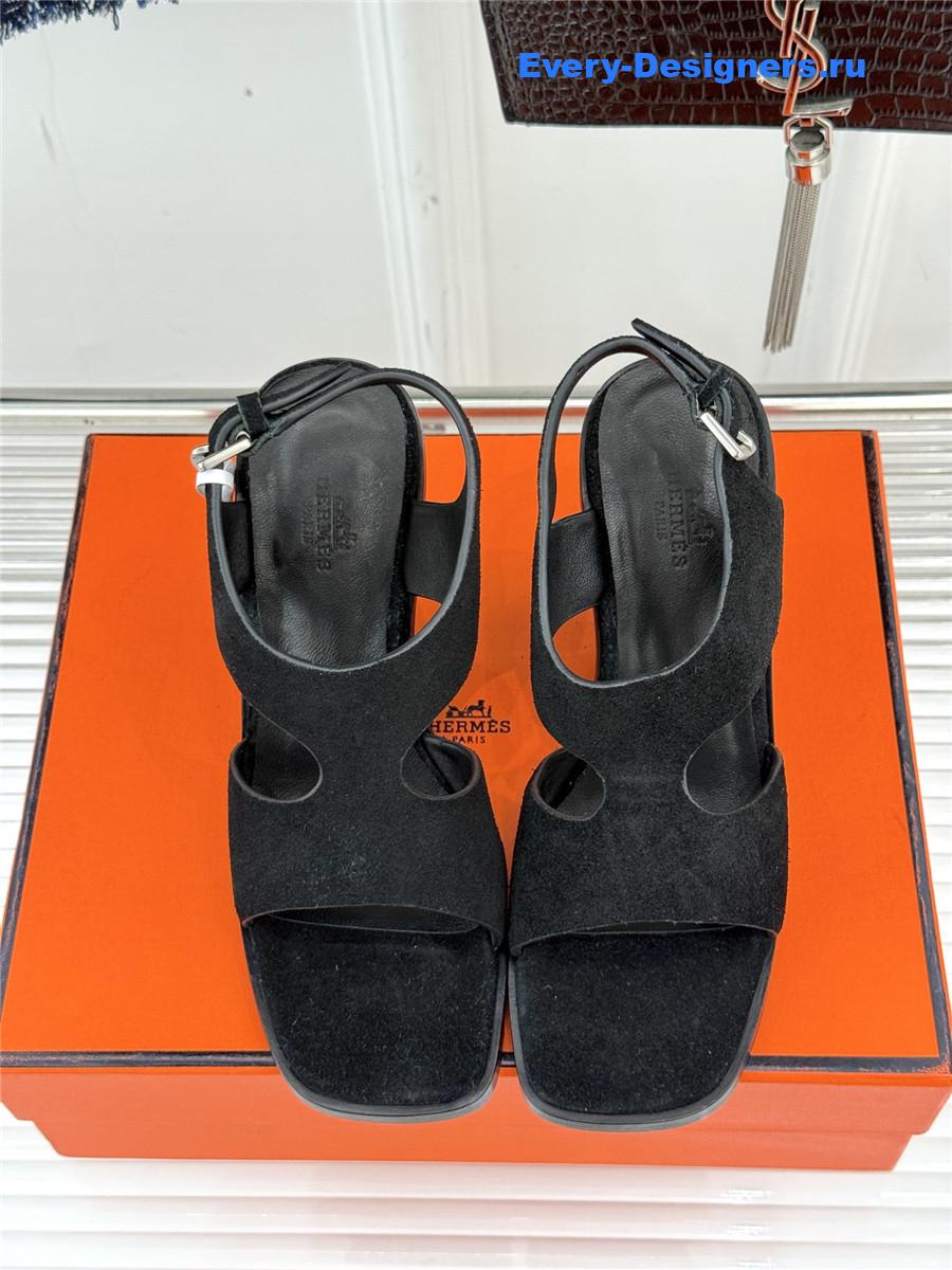 H**me5 kalya 100 black suede sandals