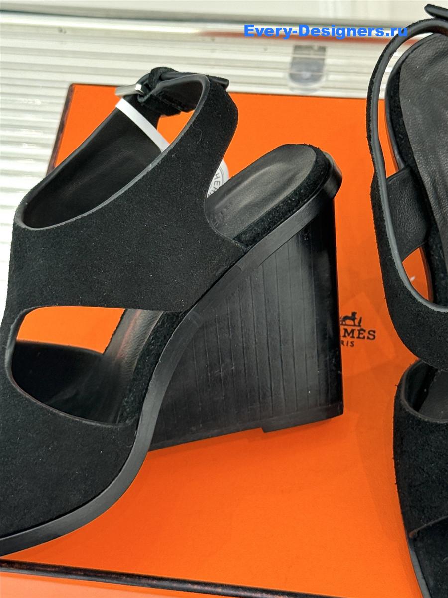 H**me5 kalya 100 black suede sandals