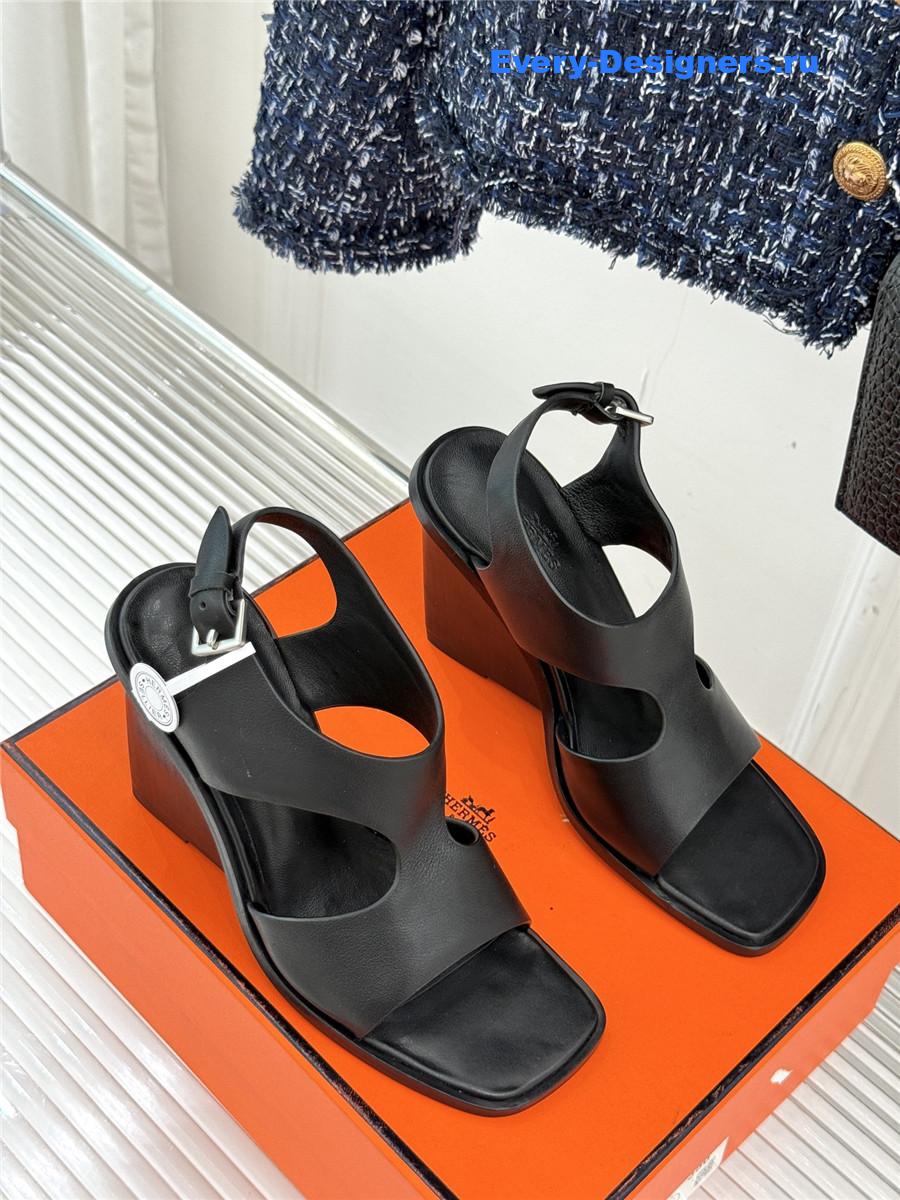 H**me5 kalya 100 black leather sandals