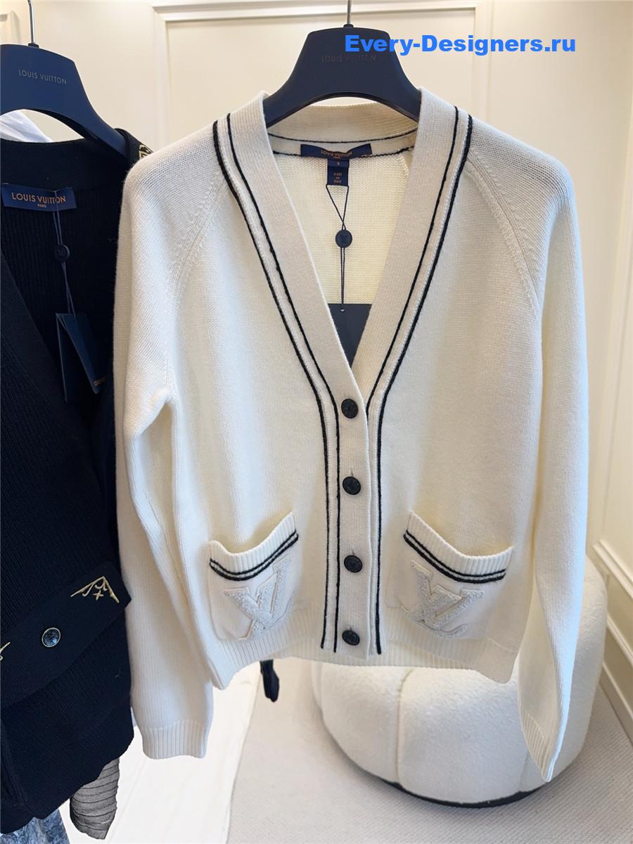 l0vis Vvtt0n stripe accent cardigan