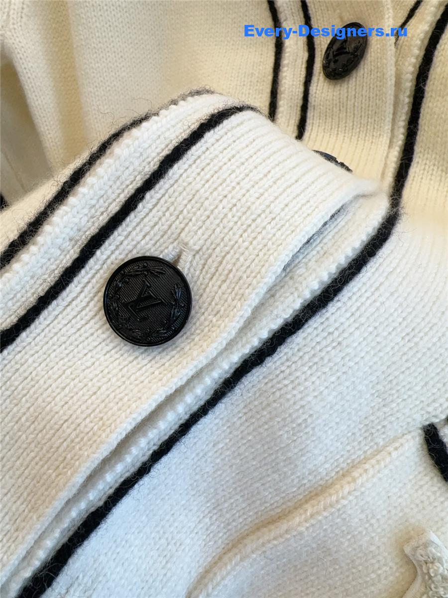 l0vis Vvtt0n stripe accent cardigan