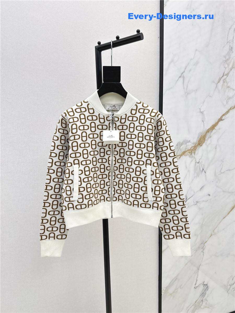 H**me5 white baseball jacket