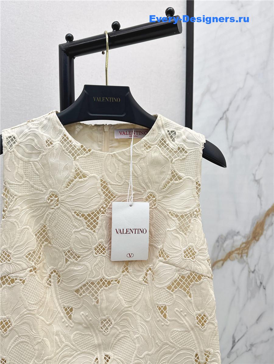 Va1e*ntin0 floral embroidered vest dress