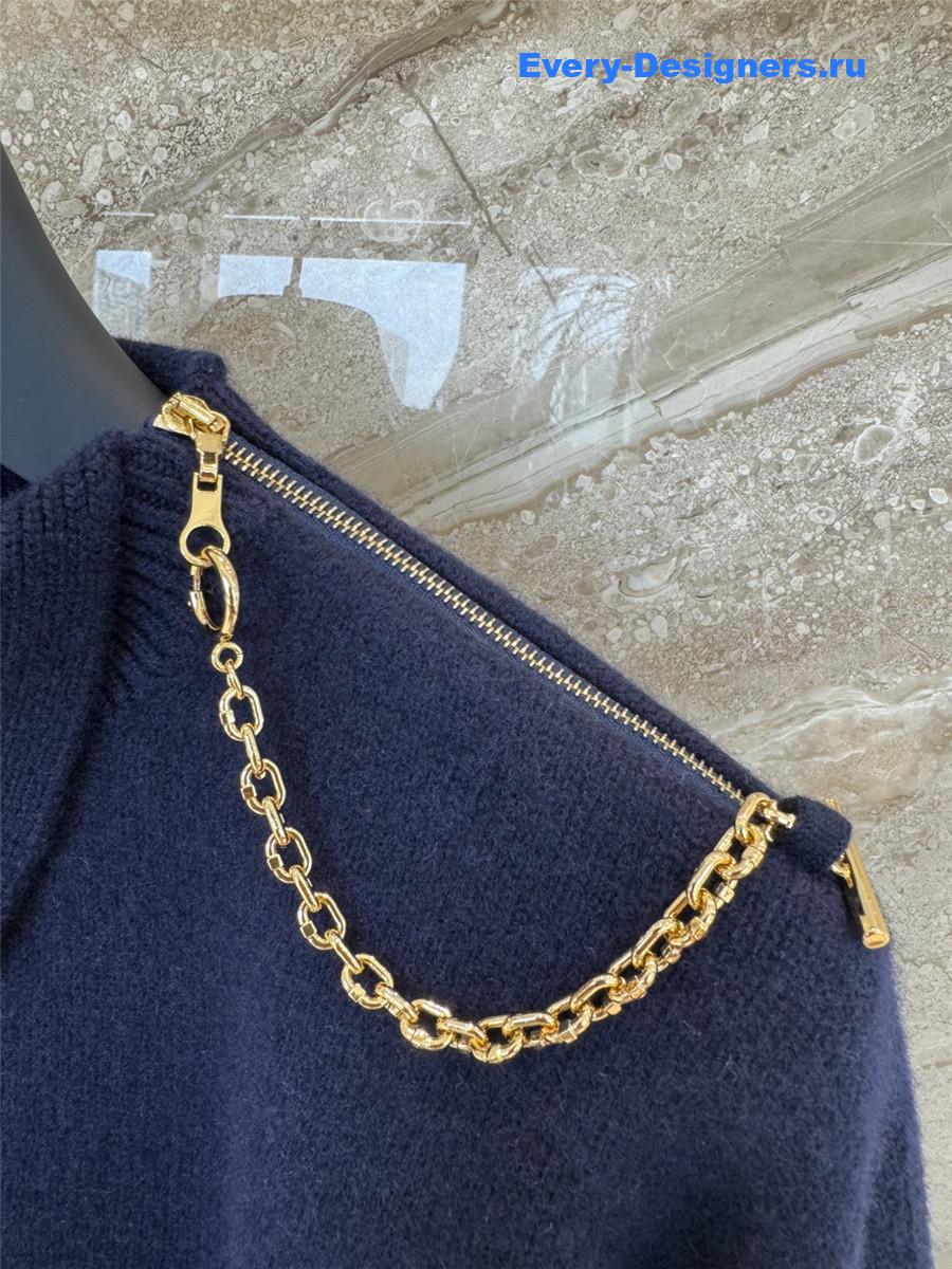l0vis Vvtt0n twist collar pullover