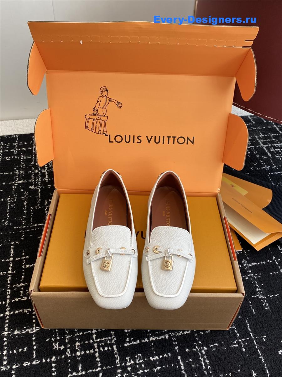 l0vis Vvtt0n gloria white loafers