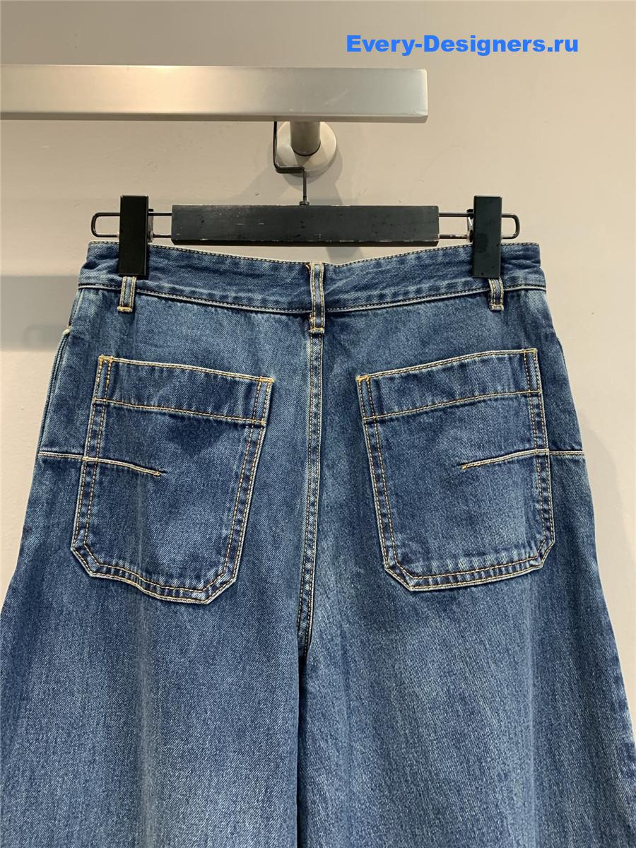 D10r graphique flared jeans