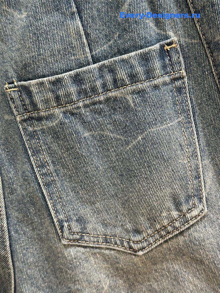 Ch**el vintage washed high-waist jeans