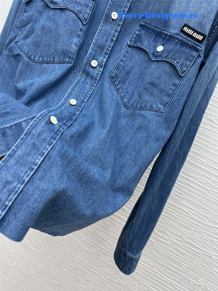 Miu Miu Women’s Chambray Denim Shirt