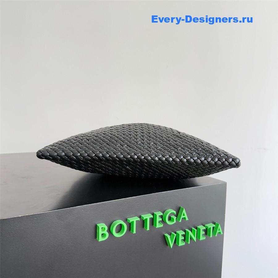 b0tt*ga Ven*ta black tosca intreccio leather shoulder bag