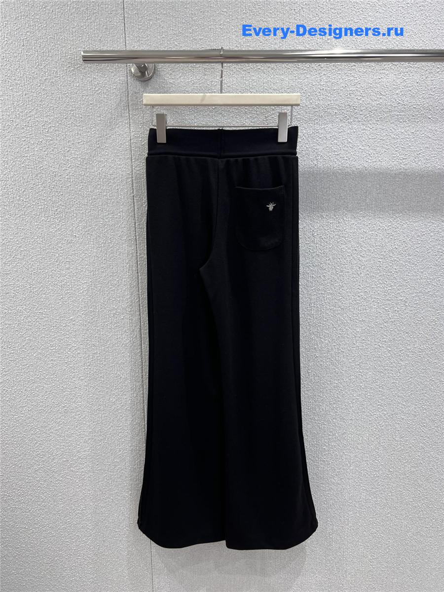 D10r black letter waistband sports pants