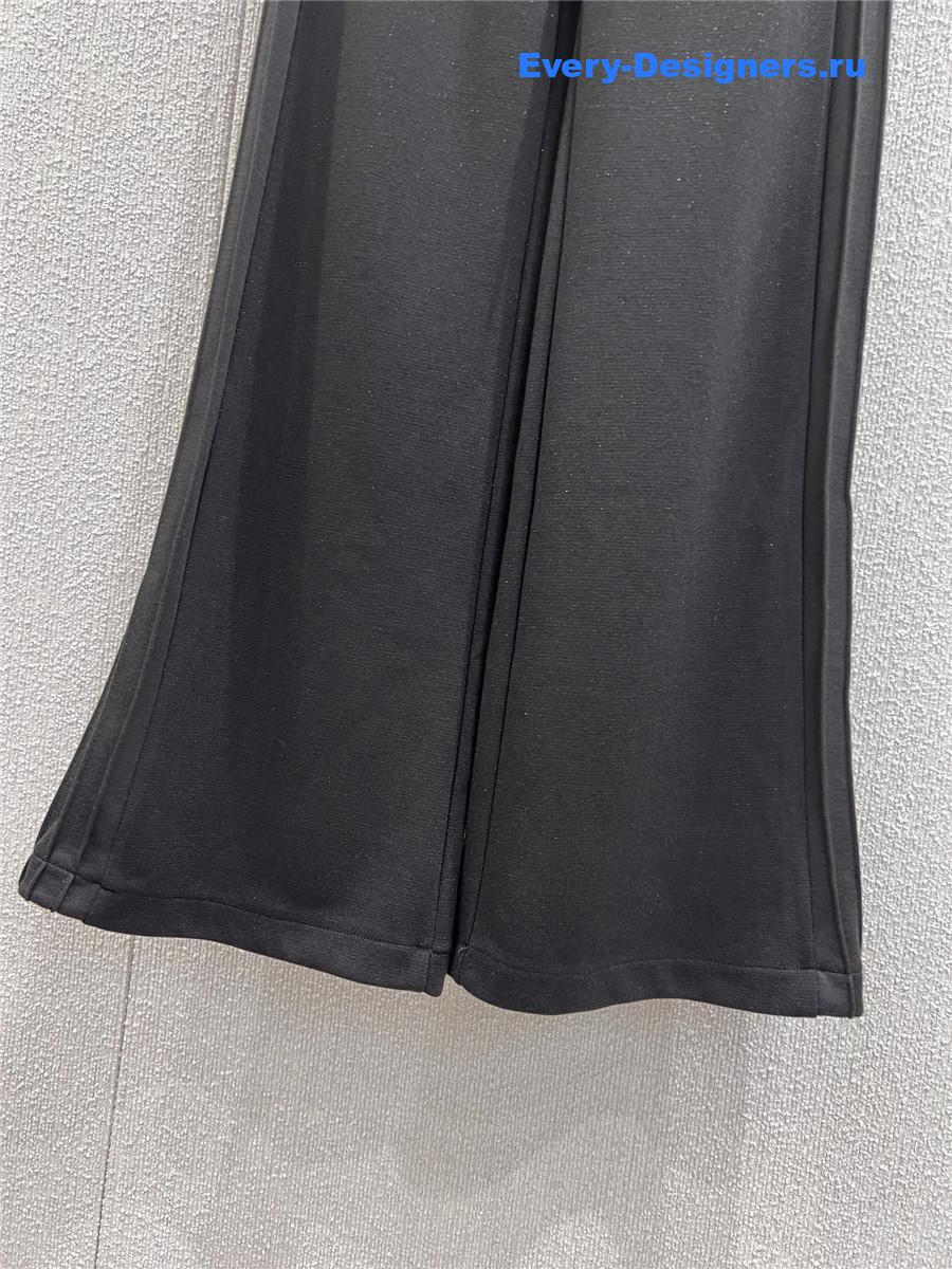 D10r black letter waistband sports pants