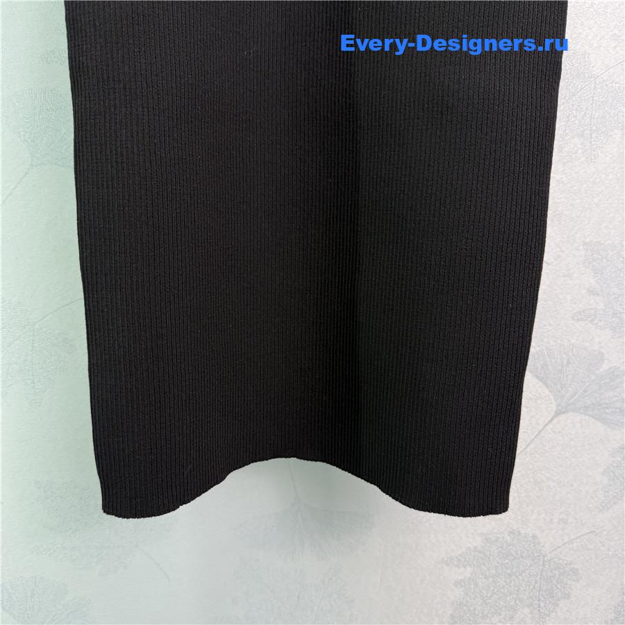 Ch**el black crystal-embellished mini dress