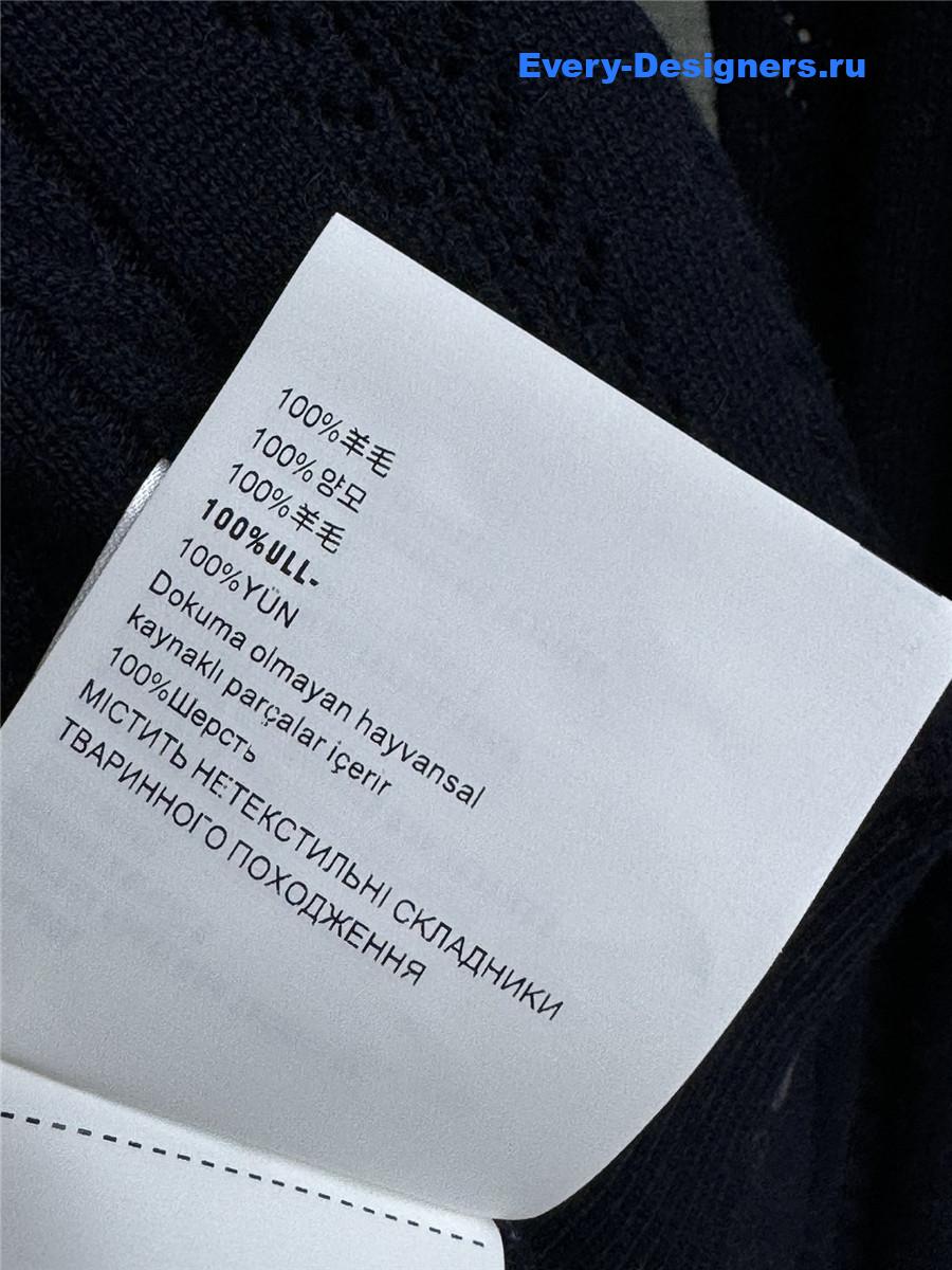 Miu Miu Dark Blue Cashmere Cardigan