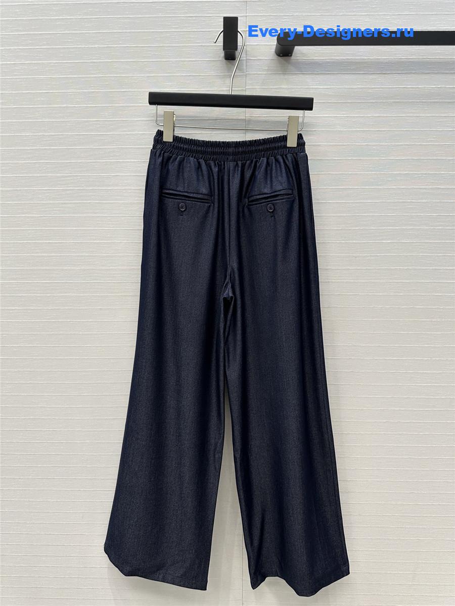 L0ew* blue denim drawstring pants