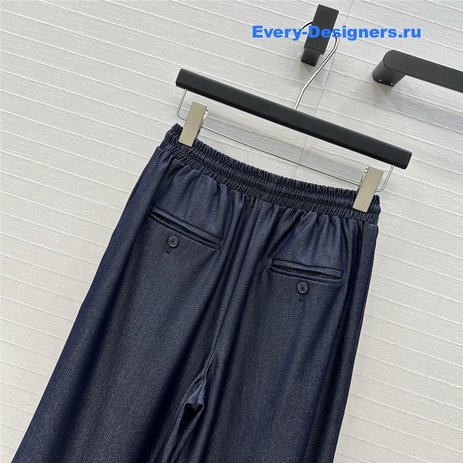 L0ew* blue denim drawstring pants