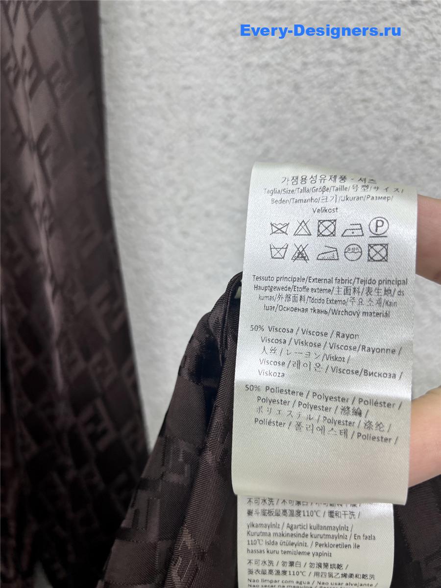 F**di ff brown dress