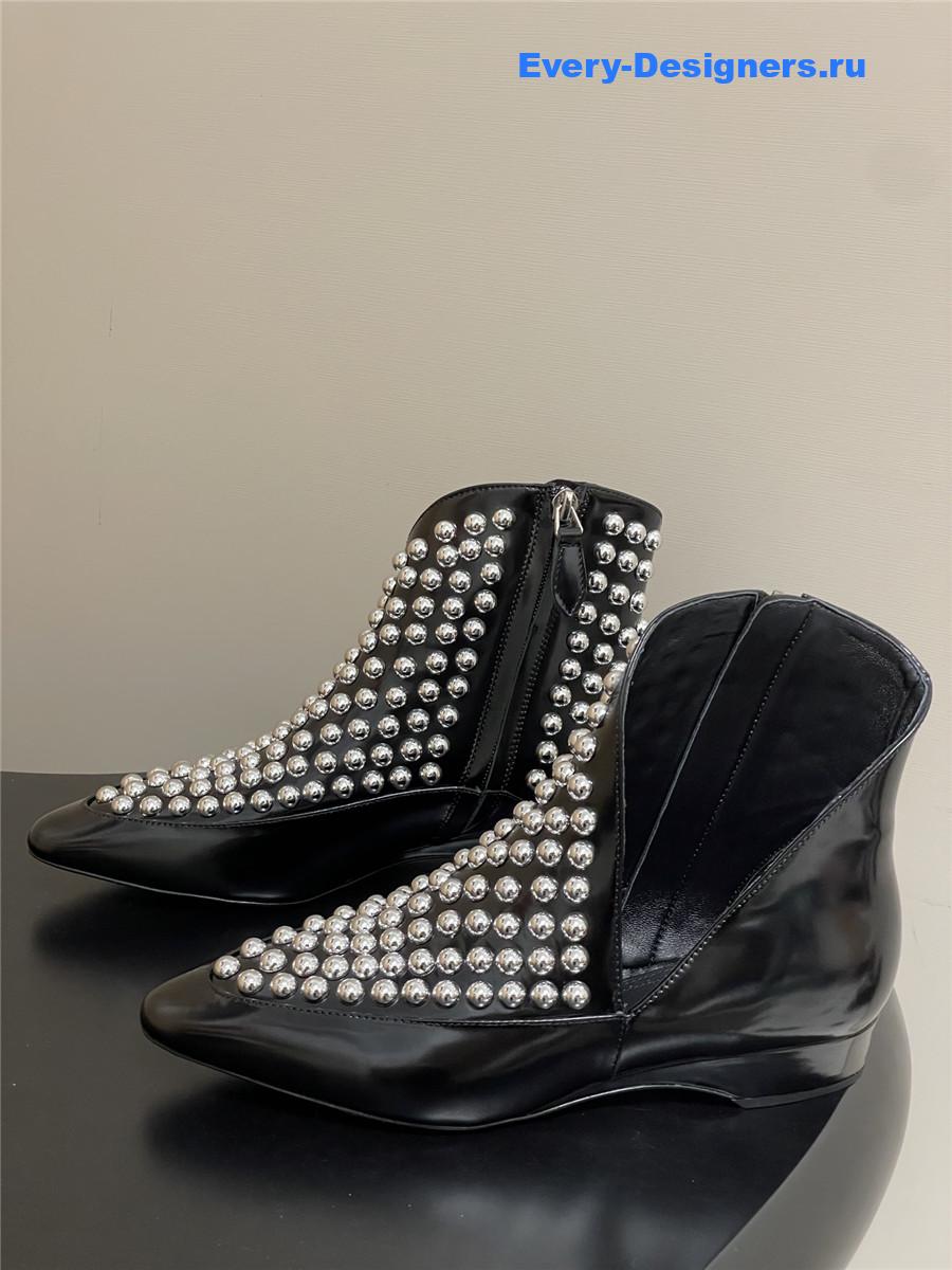 ALAIA Studded Leather Ankle Boot