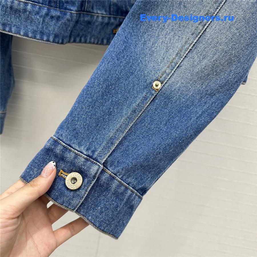 L0ew* trapeze jacket in denim blue