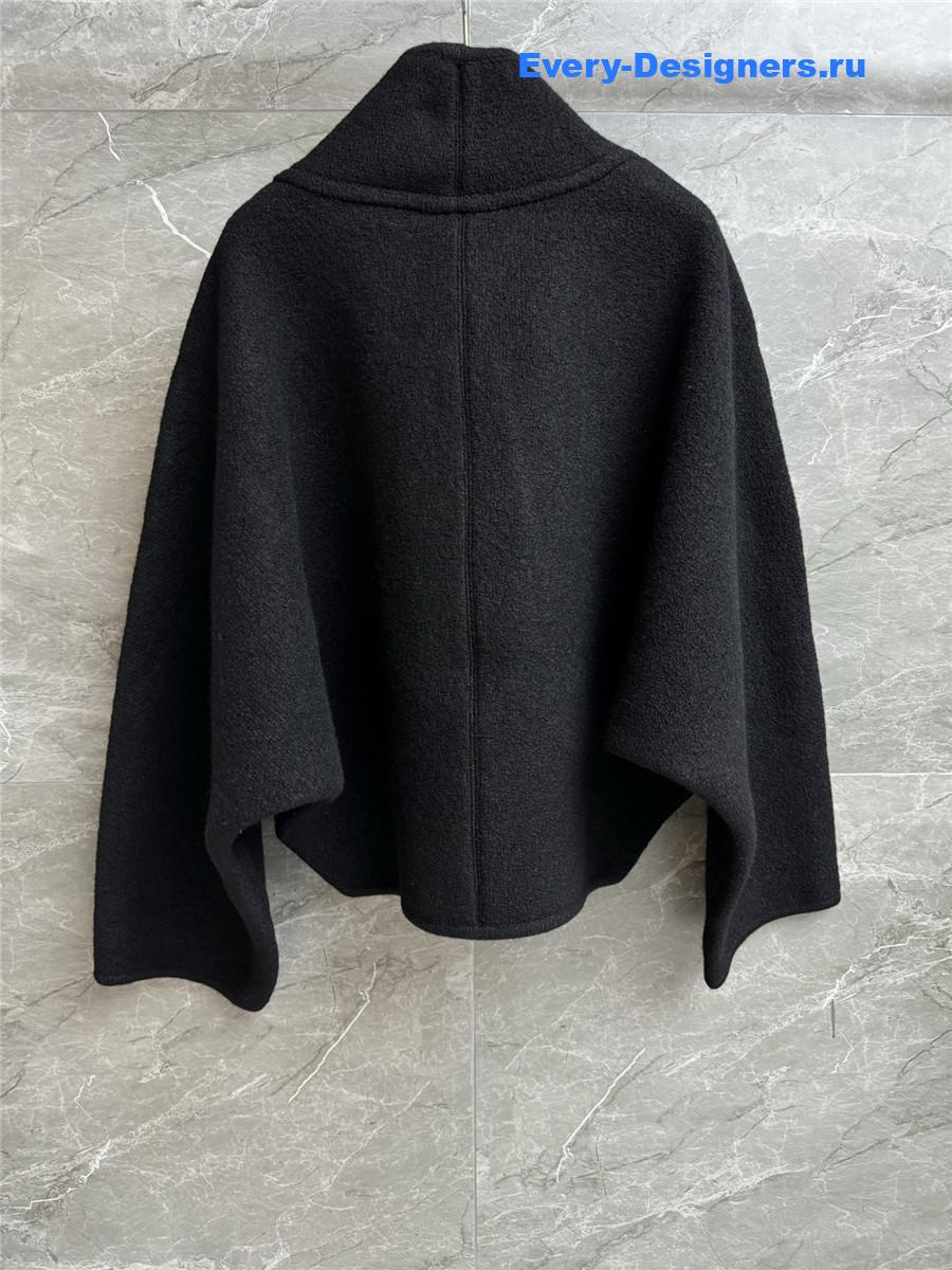 l0vis Vvtt0n black utility clip cardigan