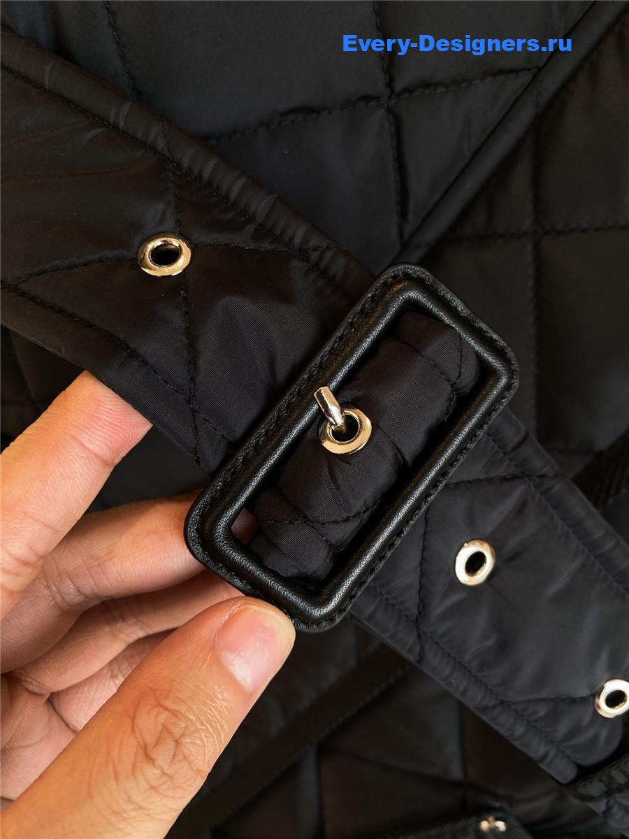 Bv*b*rry quilted nylon jacket in black