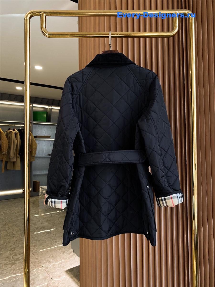 Bv*b*rry quilted nylon jacket in black