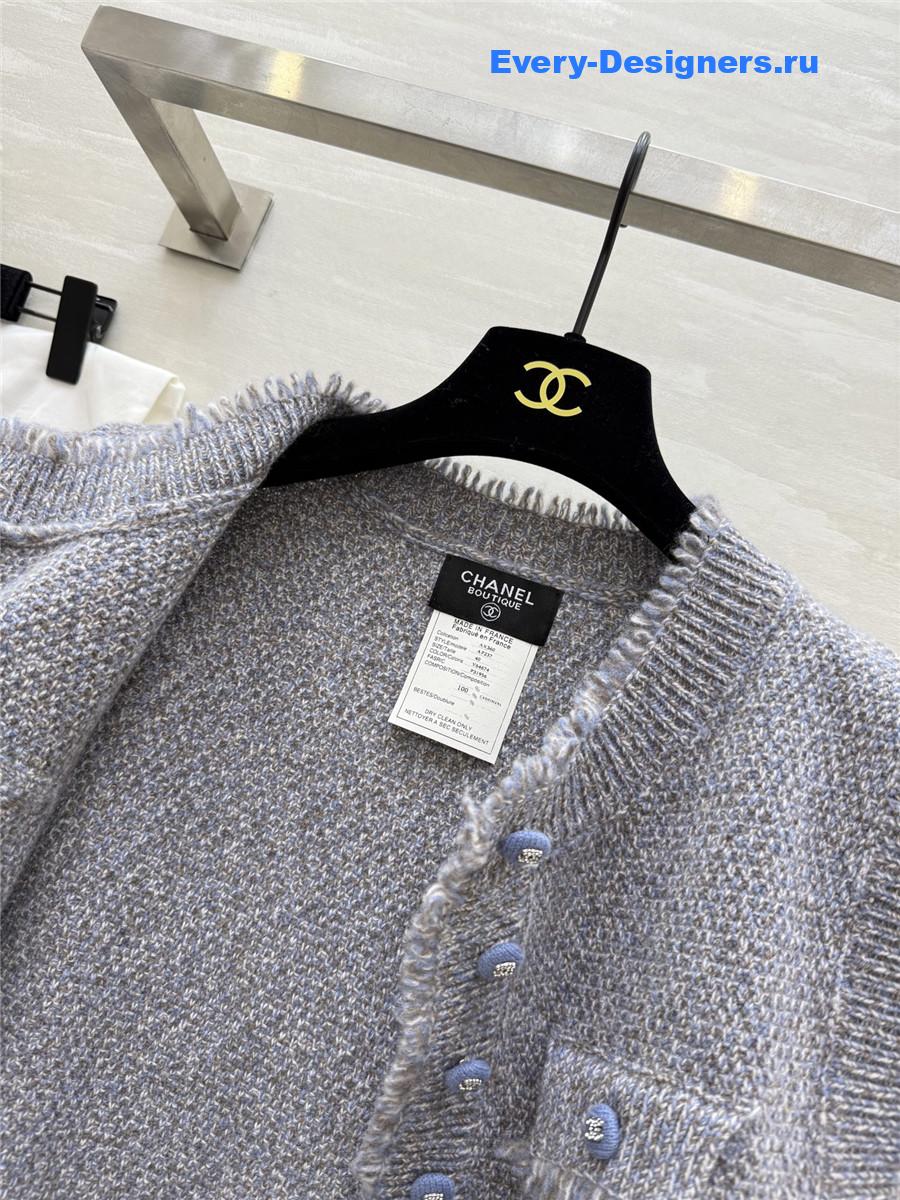Ch**el grey wool vest