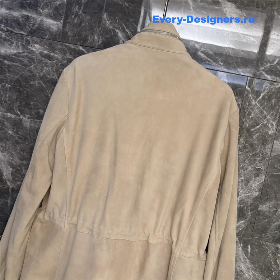 L0r0 P1ana beige suede traveller jacket