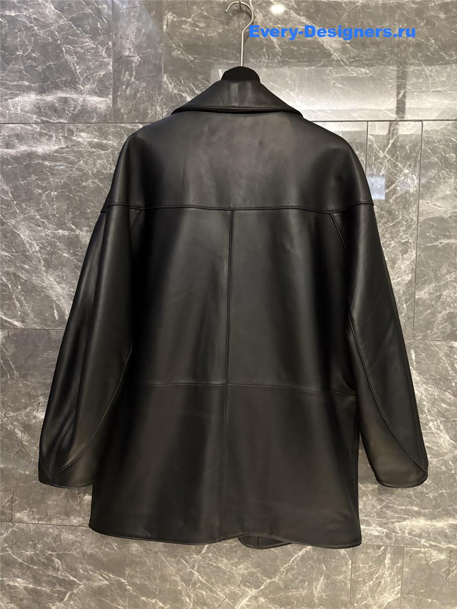 Sa1nt Lau*nt classic black leather blazer