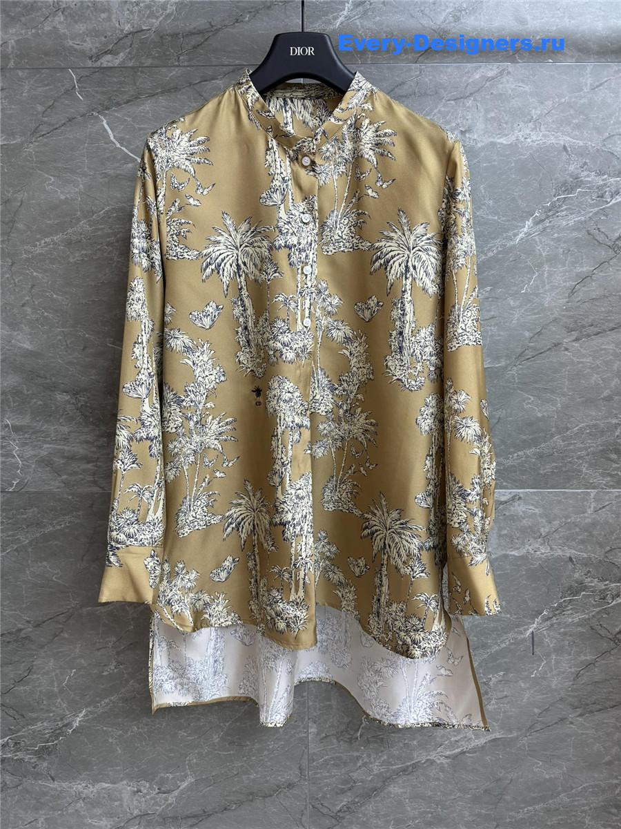 D10r D10riviera long silk blouse