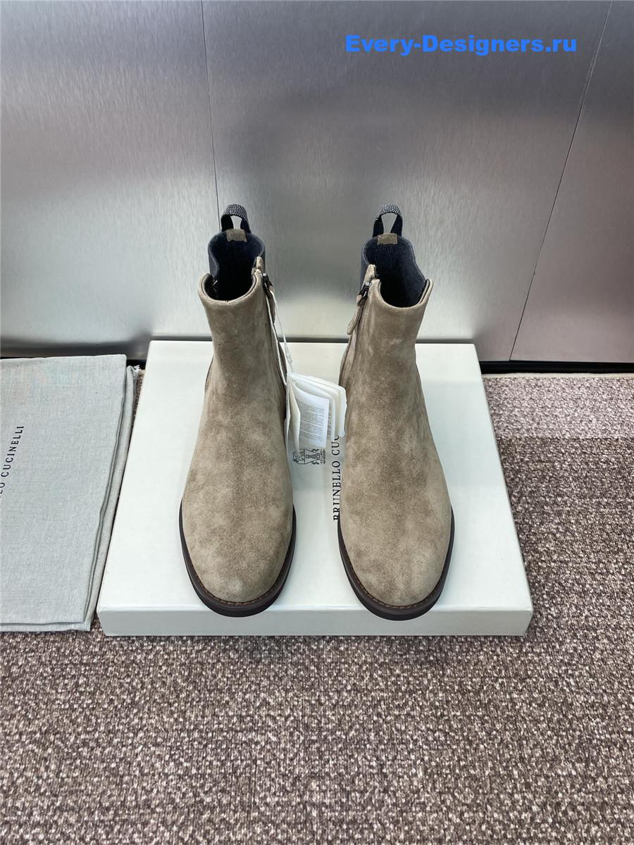 BC Beige Suede Monili Chelsea Boots