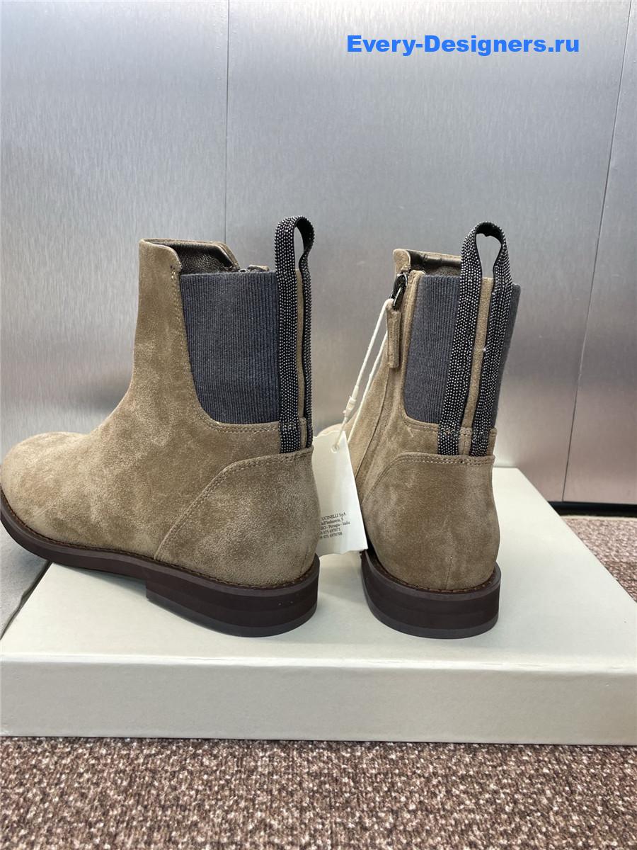 BC Beige Suede Monili Chelsea Boots