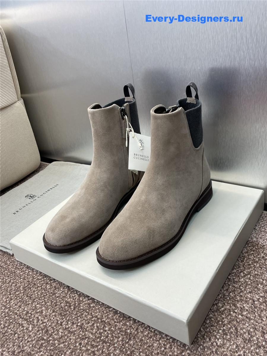 BC Gray Suede Monili Chelsea Boots