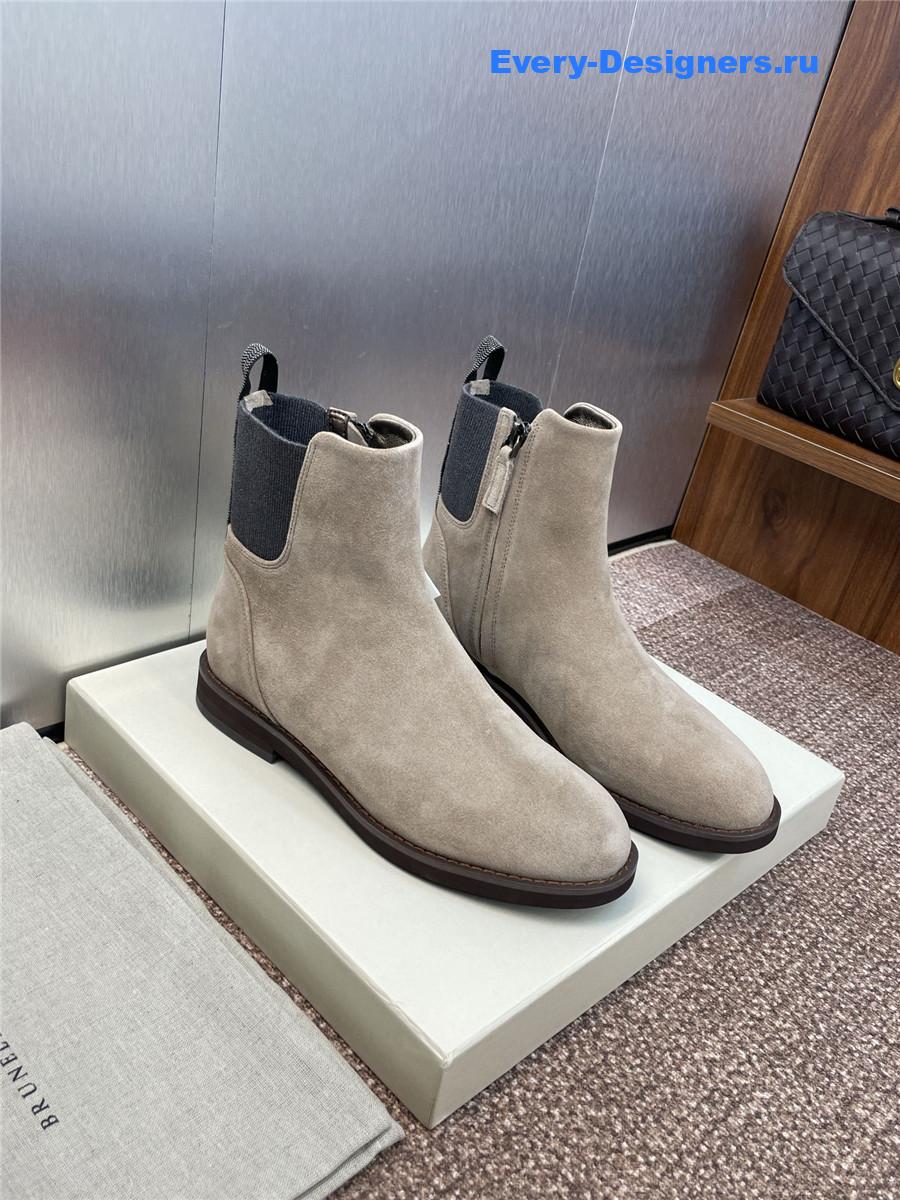 BC Gray Suede Monili Chelsea Boots
