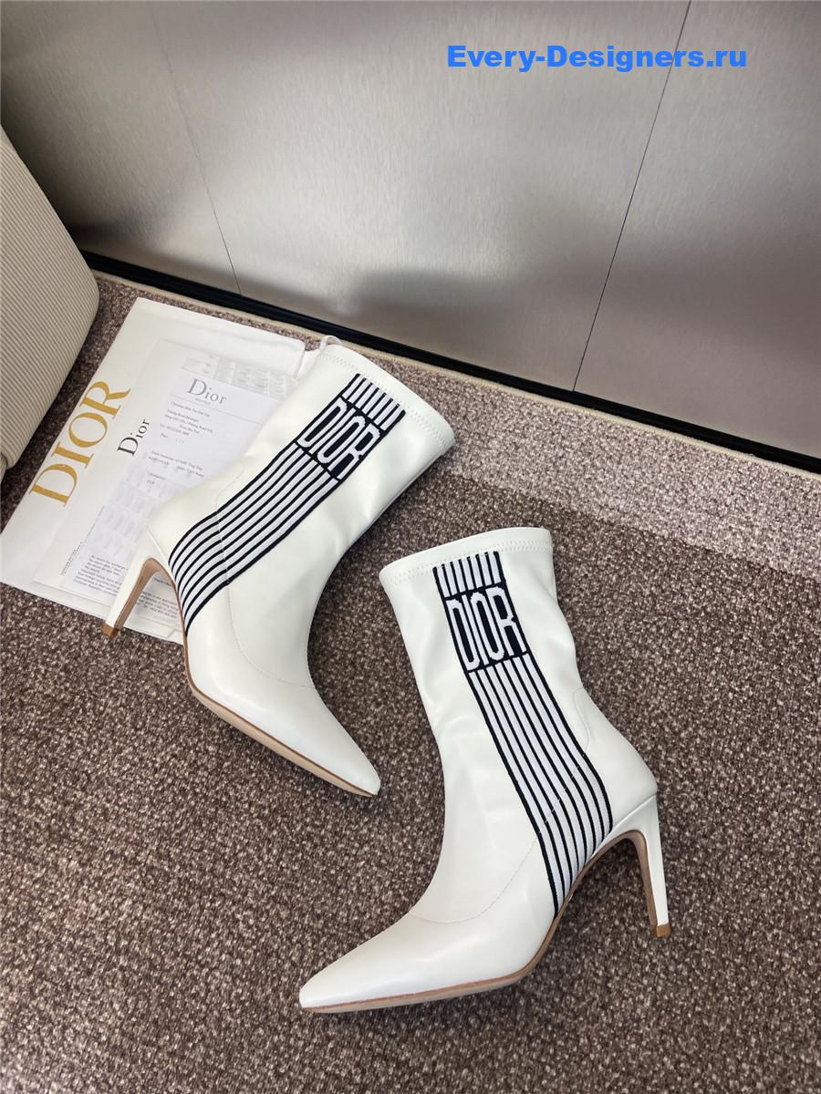 D10r optical-d white ankle boots