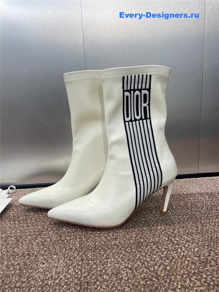 D10r optical-d white ankle boots