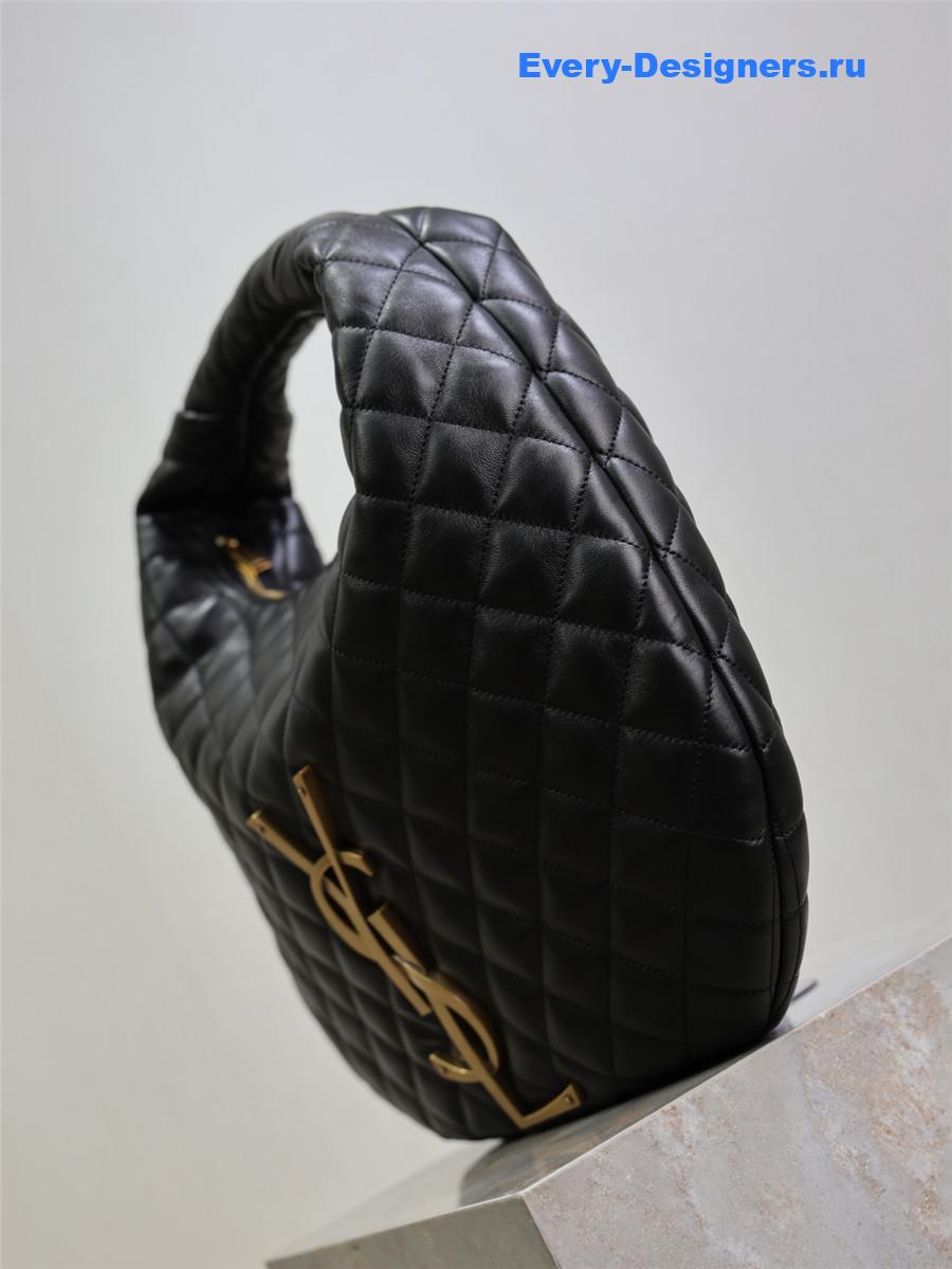 Sa1nt Lau*nt quilted black icare hobo bag