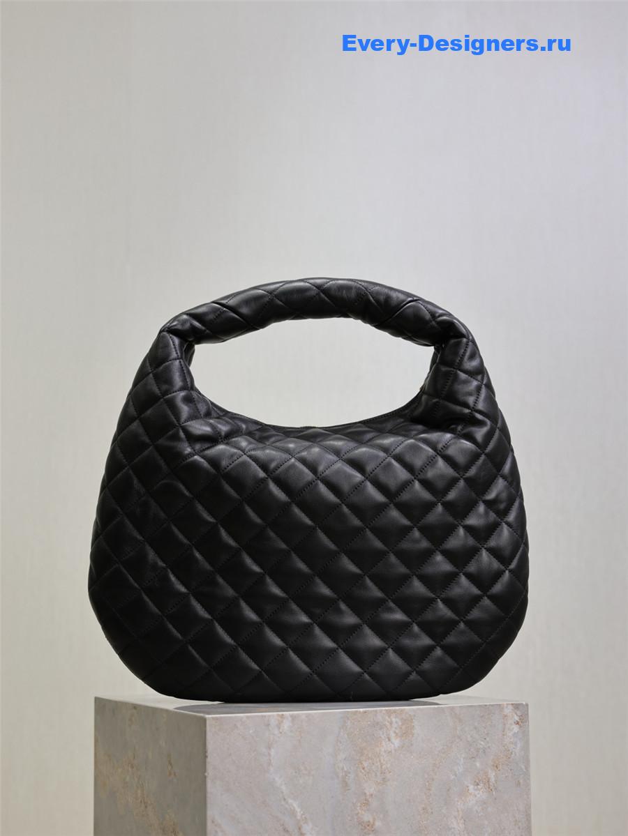 Sa1nt Lau*nt quilted black icare hobo bag