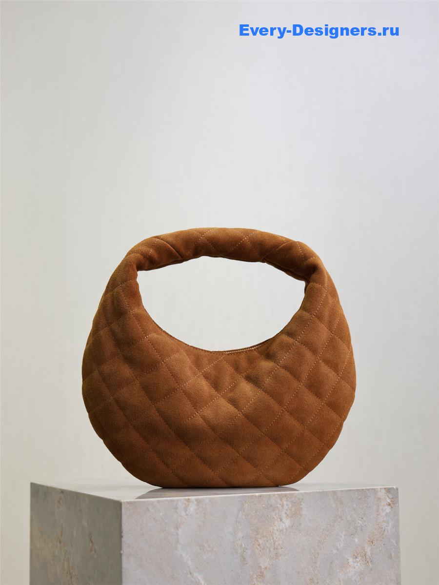 Sa1nt Lau*nt brown suede icare baby hobo