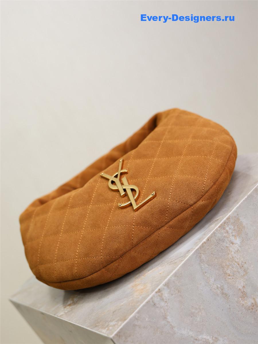 Sa1nt Lau*nt brown suede icare baby hobo