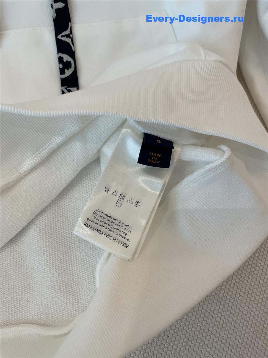 l0vis Vvtt0n white cotton hoodie