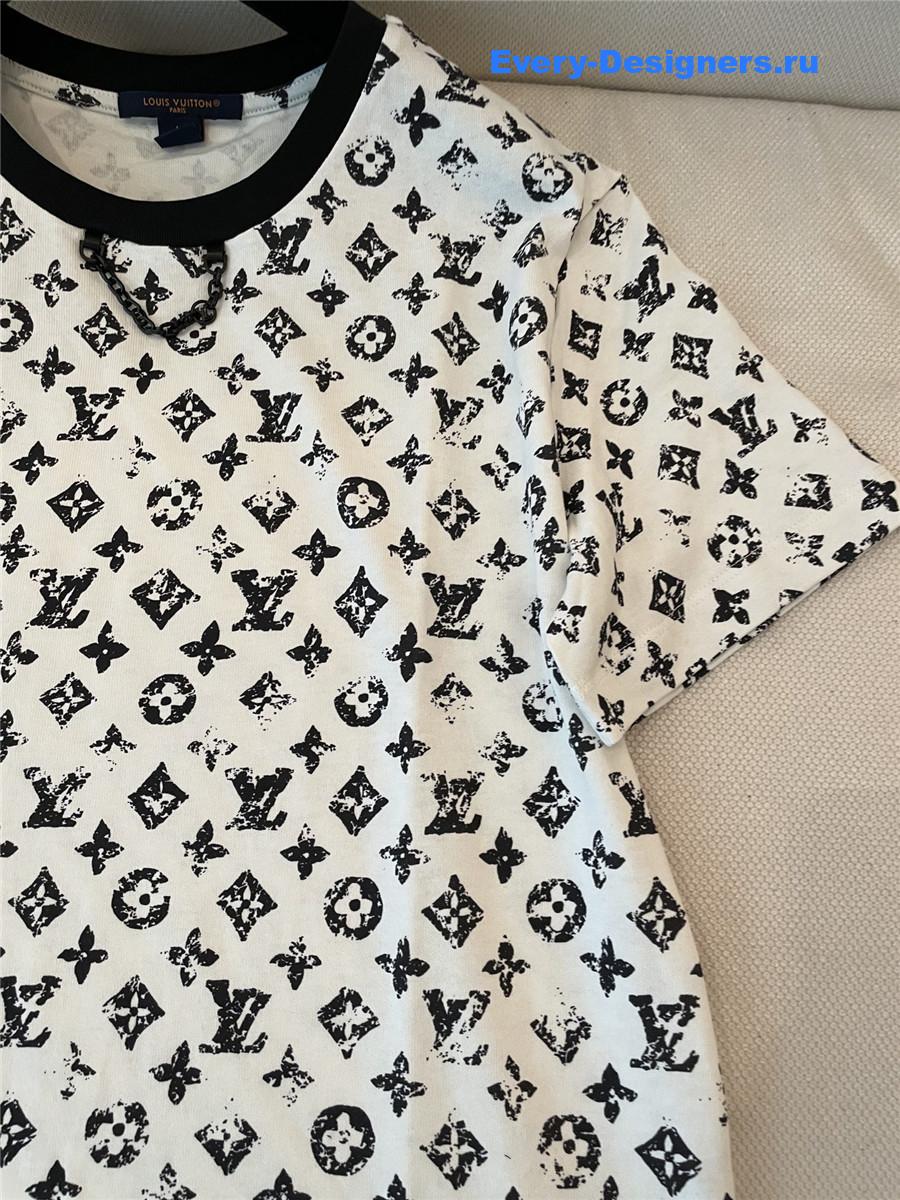l0vis Vvtt0n lv monogram cotton crewneck