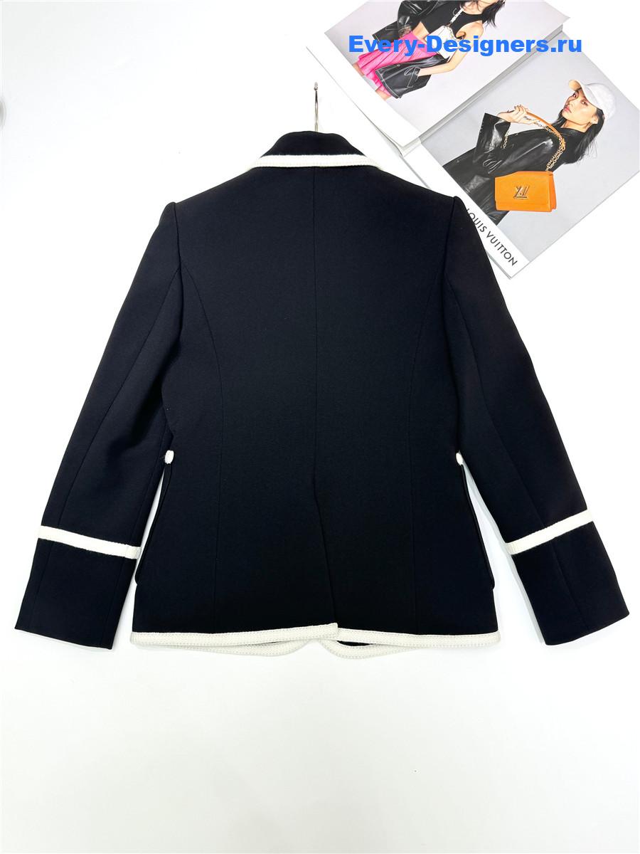l0vis Vvtt0n tweed trim preppy blazer