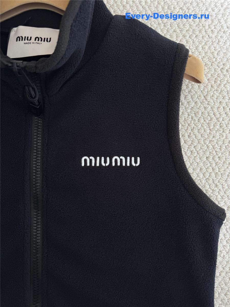 Miu Miu Black Cropped Vest
