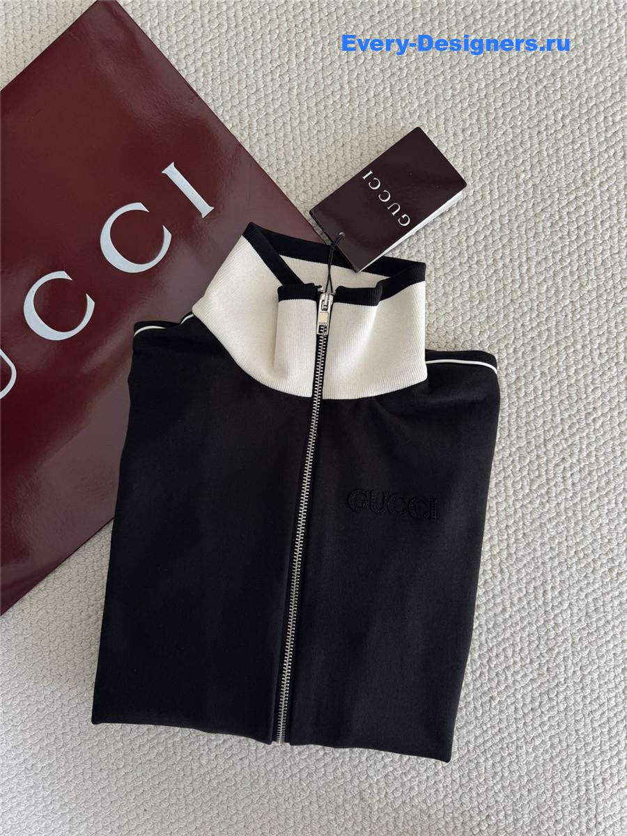 Gvc*1 zip-up jacket with elastic waist pants set