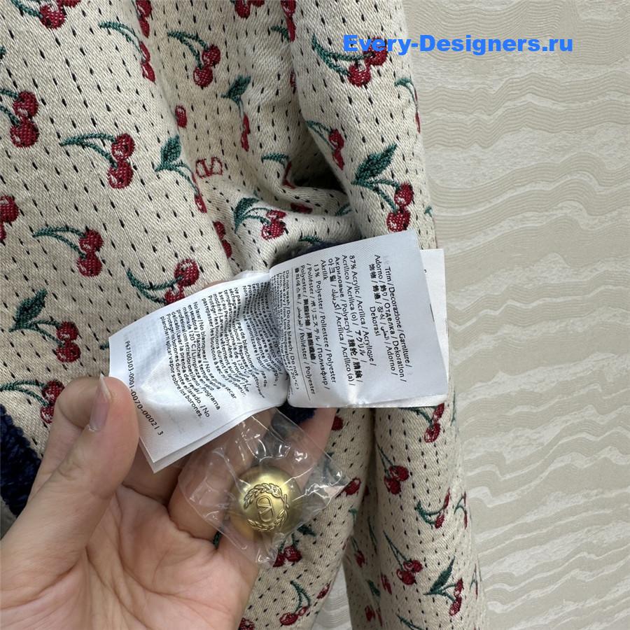Va1e*ntin0 garavani cherrific-jacquard jacket