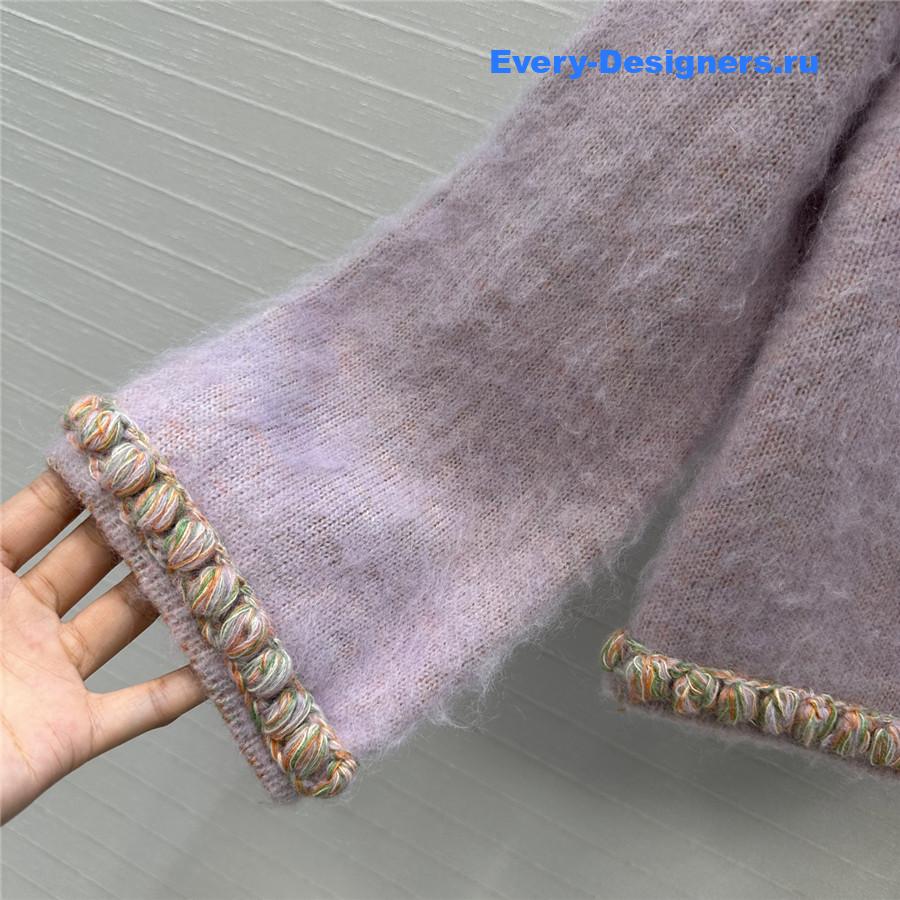 Ch**el pink purple cardigan jacket