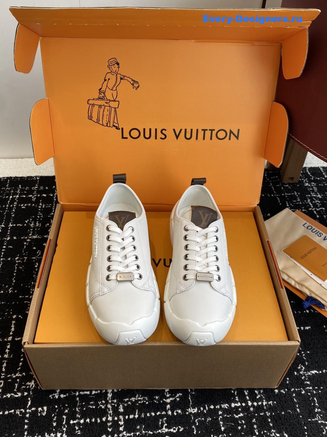 l0vis Vvtt0n white lv bubble sneaker