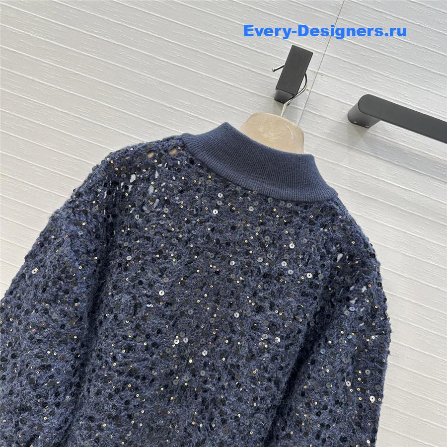 BC Dark Blue sequin-embellished Cardigan